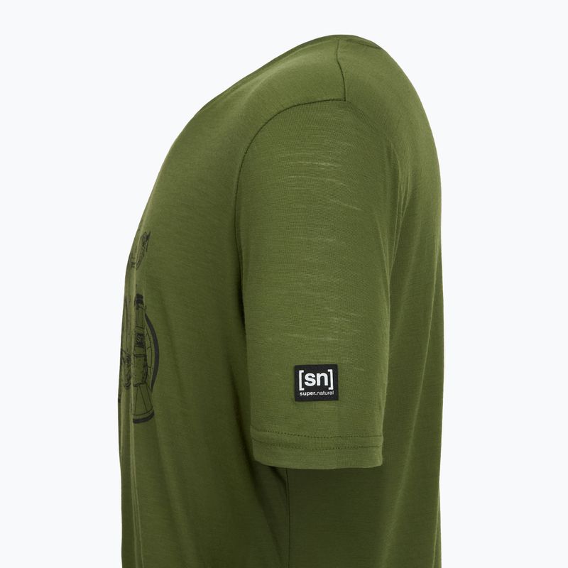 Мъжка тениска Super.natural Bicycle Nomad Tee Chive/Jet Black 4