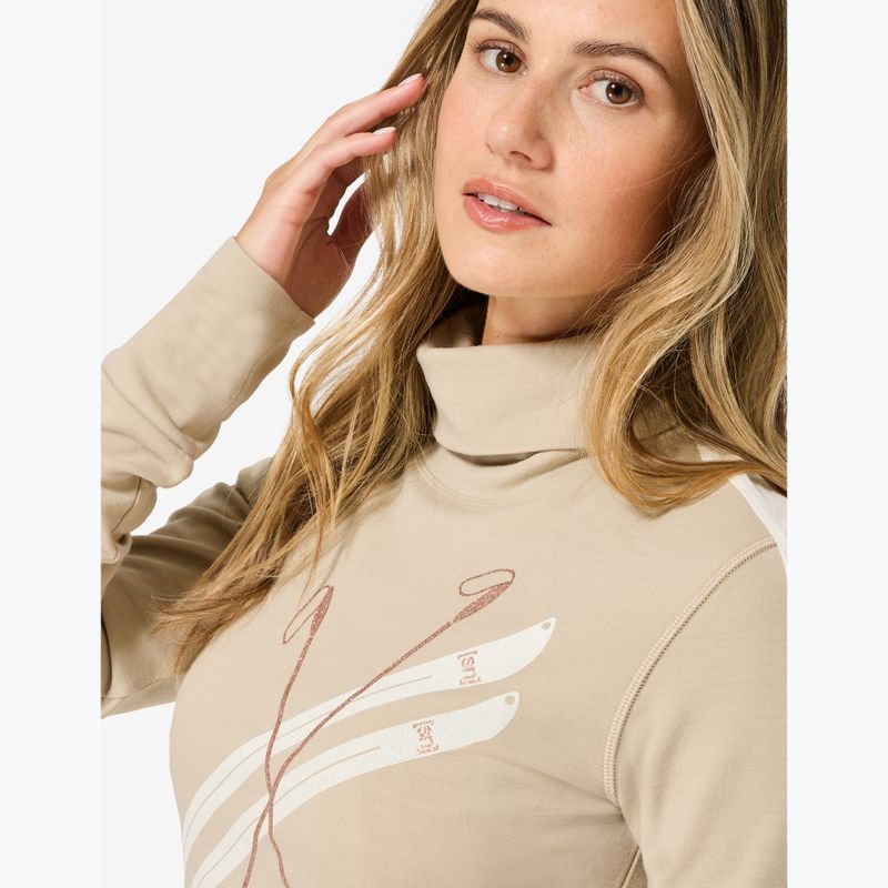 Дамски пуловер Super.Natural KryTeeede Ski Roll Neck pepper/white/mountain trail gl/white 3