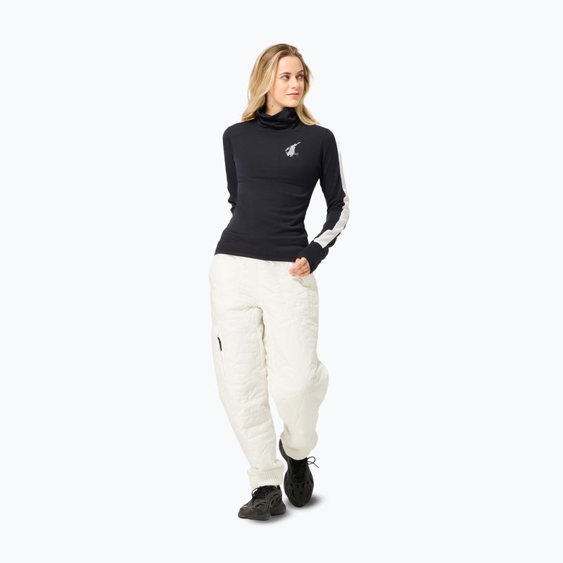 Дамски пуловер super.natural Bunny Roll Neck jet black/f.white/various/eucalyptus gl 2