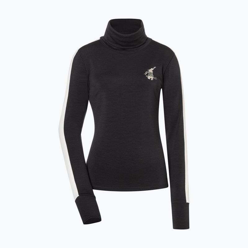Дамски пуловер super.natural Bunny Roll Neck jet black/f.white/various/eucalyptus gl 4