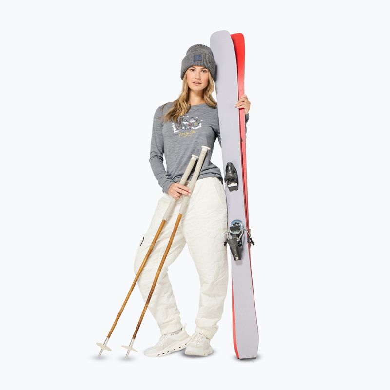 Дамска блуза с дълъг ръкав super.natural Apres Ski cashmere grey melange/various 3
