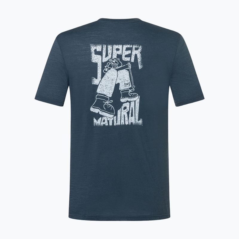 Мъжка тениска super.natural Peak Lovers blueberry/vapor grey 6