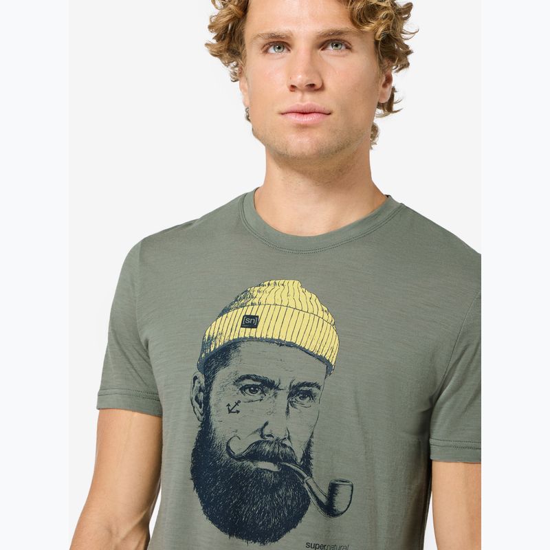 Мъжка тениска Super.Natural Sailor Tee eucalyptus/blueberry/aspen gold 3