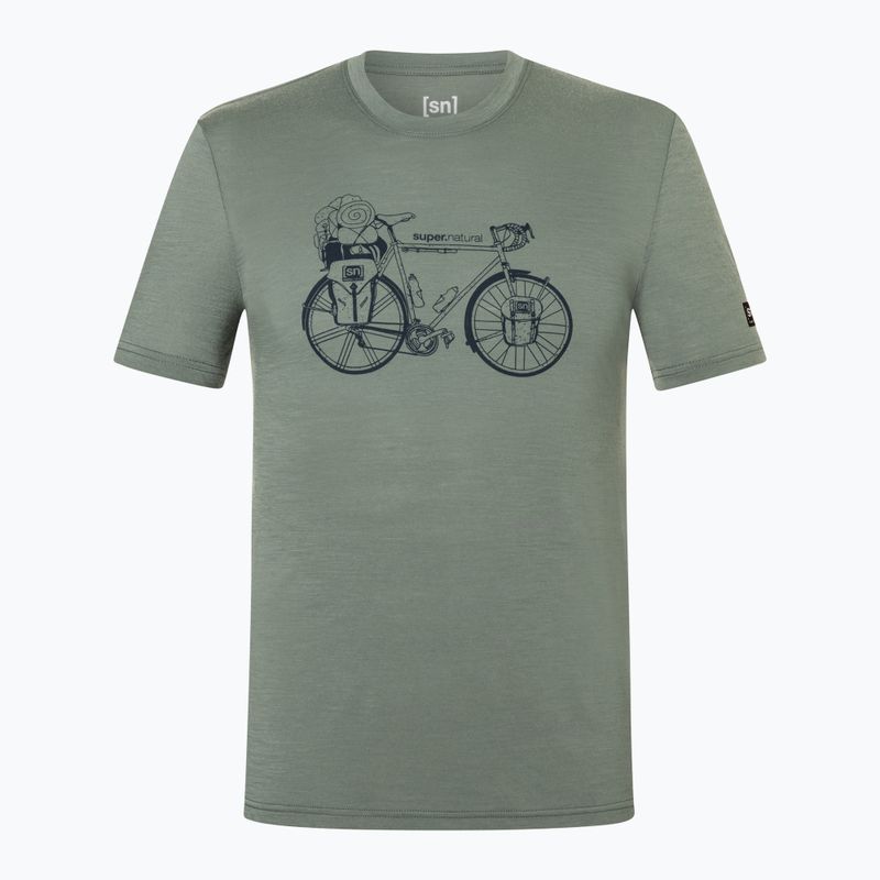 Мъжка тениска Super.Natural Wander Wheel Tee eucalyptus/blueberry 4