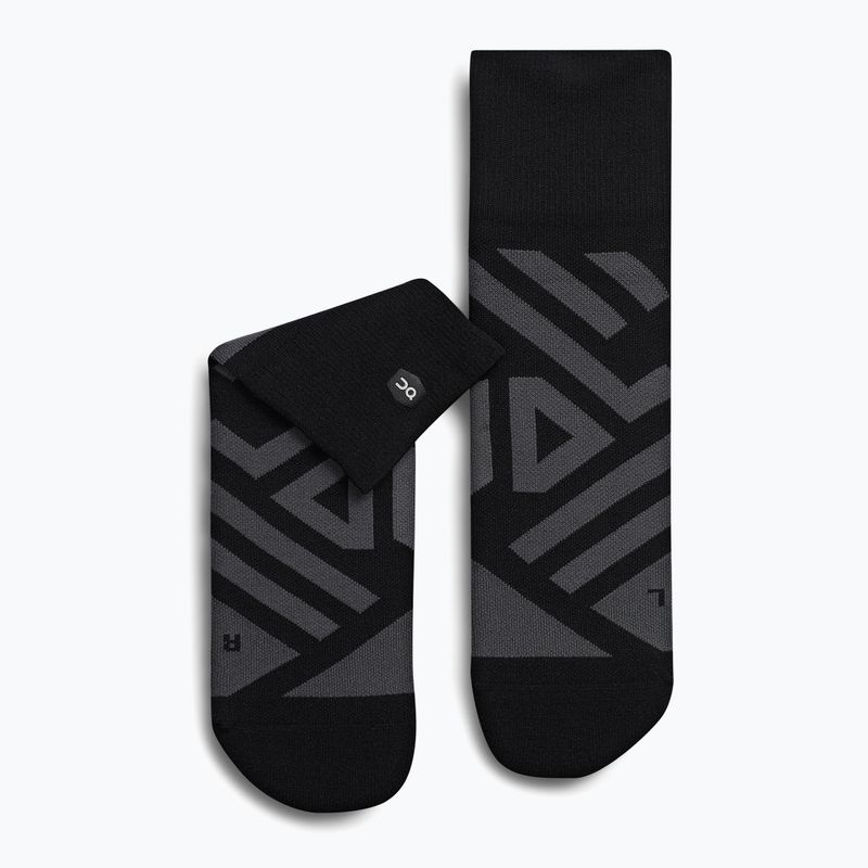 Мъжки чорапи за бягане On Performance Mid black/shadow 6