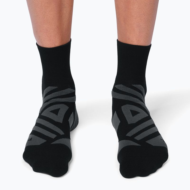 Мъжки чорапи за бягане On Performance Mid black/shadow 7