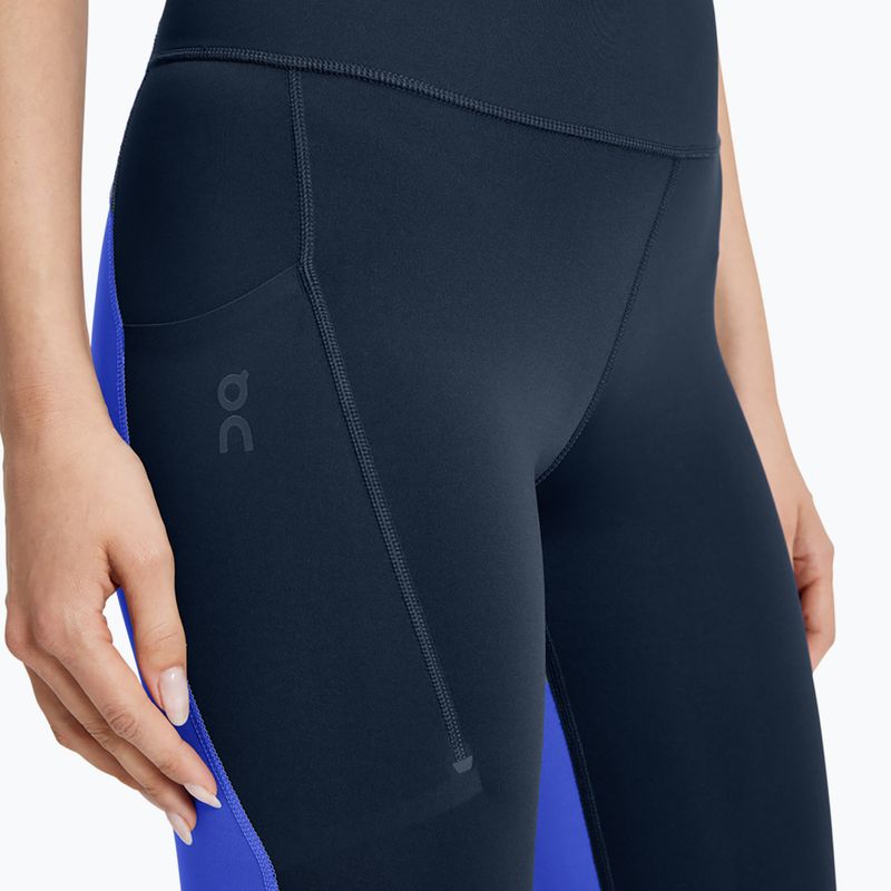 Дамски клин On Performance 7/8 navy/cobalt 4