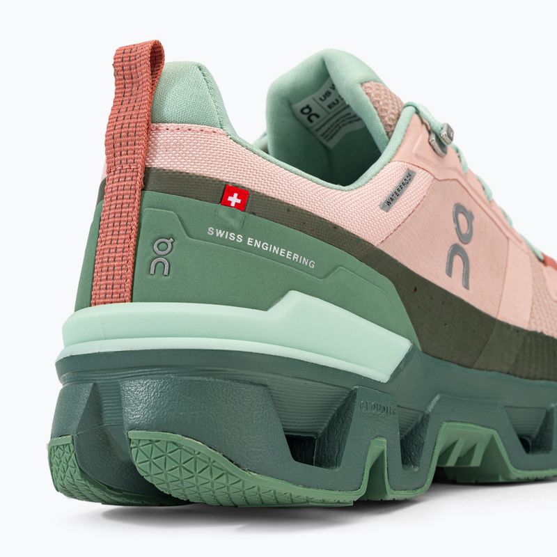 Дамски ботуши за трекинг On Cloudwander Waterproof pink-green 7398278 9