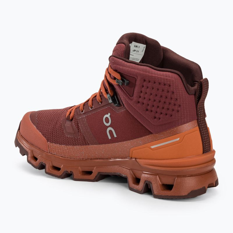 Дамски трекинг обувки за бягане On Cloudrock 2 Waterproof beet/auburn 3