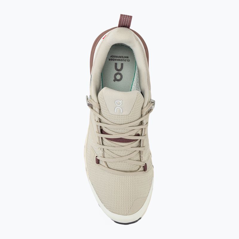 Дамски обувки за трекинг On Running Cloudwander Waterproof sand/ivory 5