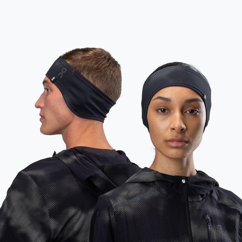 On Лента за глава за бягане Lumos black 2