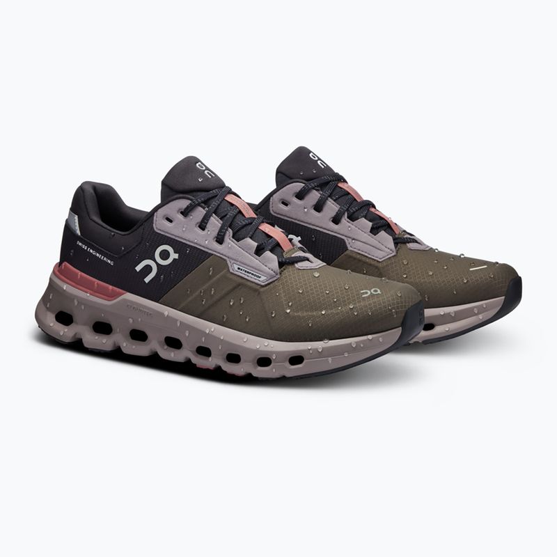 Дамски обувки за бягане On Cloudrunner 2 Waterproof olive/mahogany 8