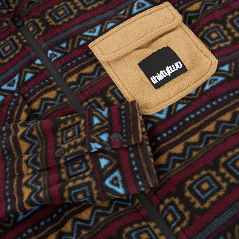 Мъжка риза ThirtyTwo Rest Stop Zip Up maroon 3