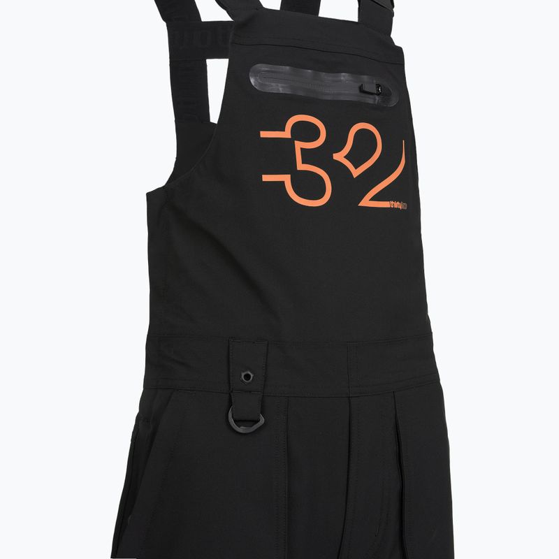 Детски панталони за сноуборд ThirtyTwo Basement Bib black/orange 4