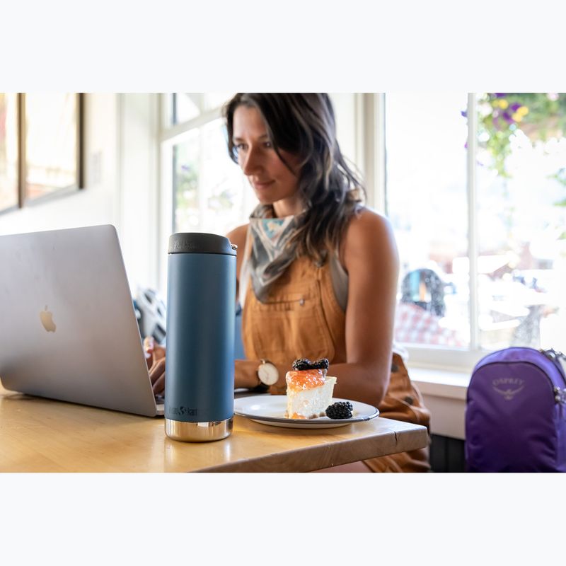 Klean Kanteen TKWide Cafe Cap 473 ml термочаша в цвят тил 5