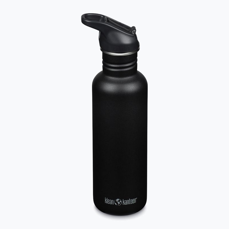 Бутилка за пътуване Klean Kanteen Classic Flip Seal Sport 800 ml черна