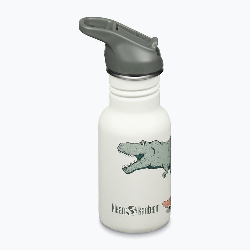 Klean Kanteen Flip Seal Sport Cap Straw 355 ml детска бутилка за пътуване с дино скейт