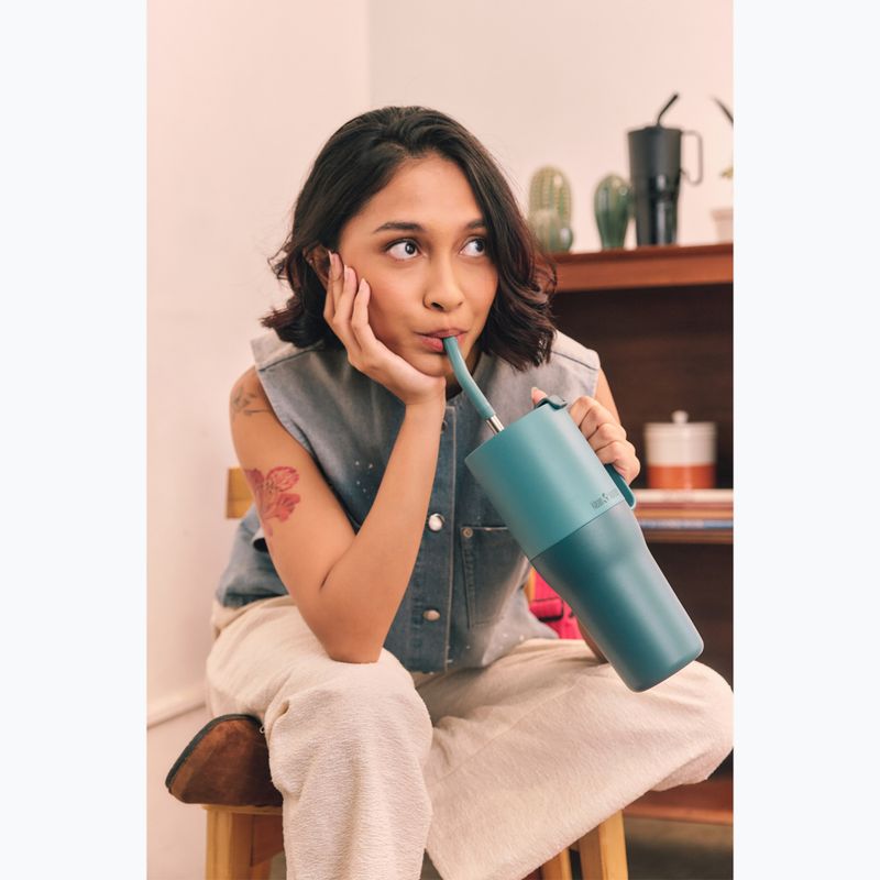 Термо чаша KLEAN KANTEEN Rise Tumbler Flip Straw 1064 ml brittany blue 5