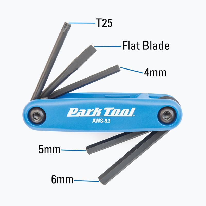 Ключ за гаечен ключ. Park Tool AWS-9.2 черен/син 3