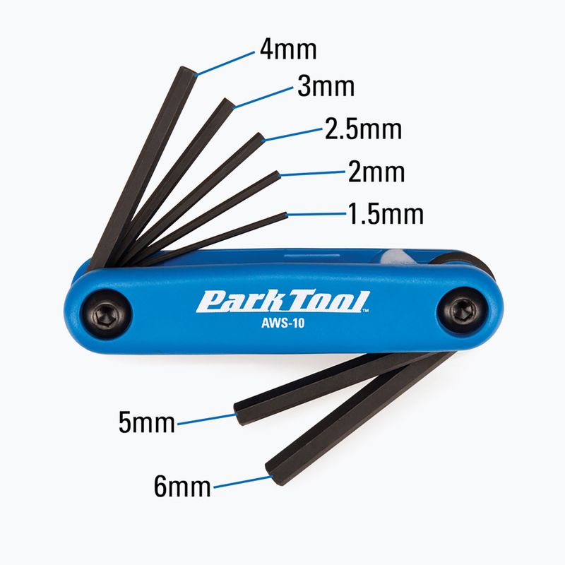 Park Tool AWS-10 Ключ с ъглов ключ черен/син 4
