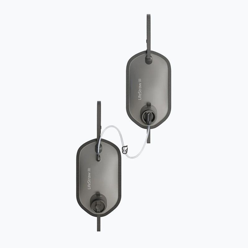 Система за филтриране на вода Peak Series Gravity Water System with Storage Bag 8L + 8L тъмно сиво