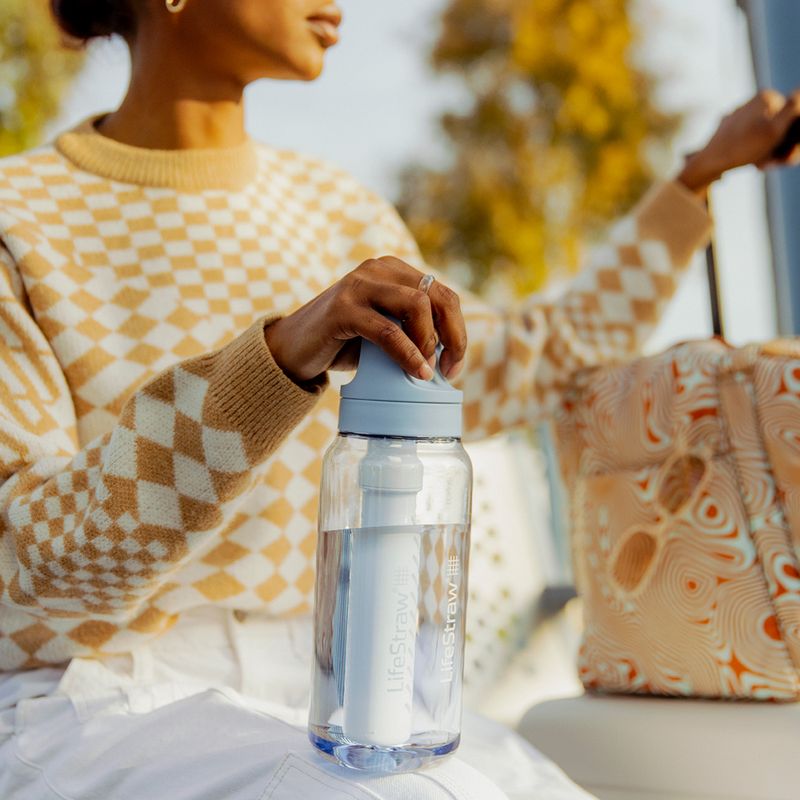 Lifestraw Go 2.0 бутилка за пътуване с филтър 1 л исландско синьо 6