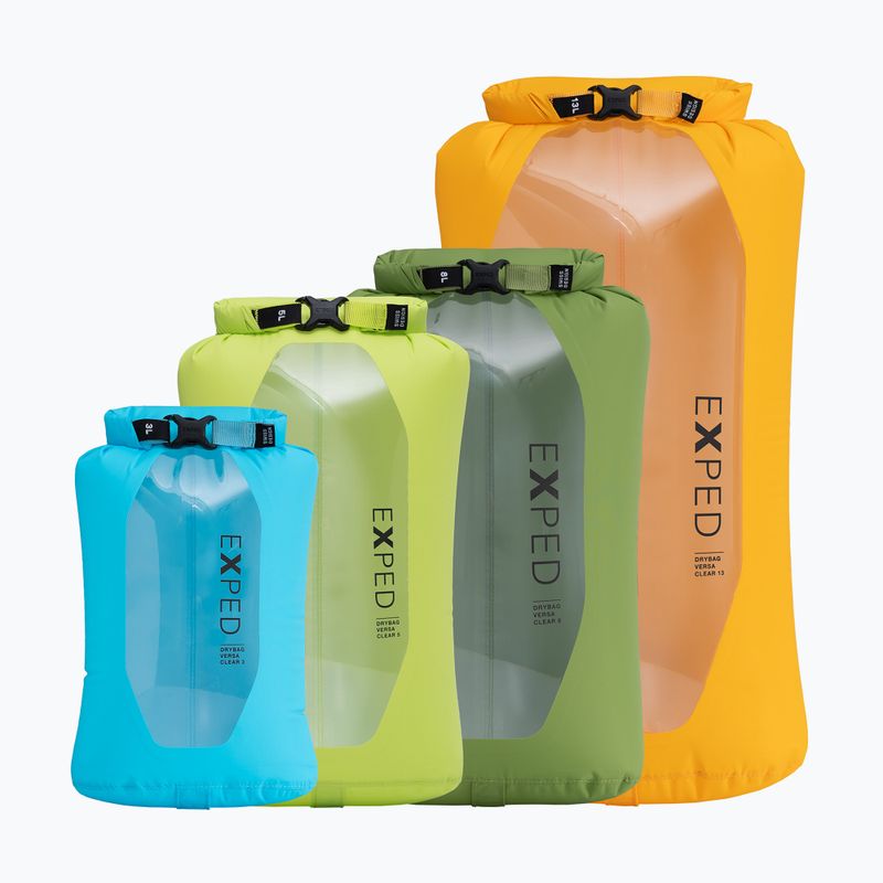 Exped Drybag Versa Clear 3 л цианска водоустойчива чанта 3