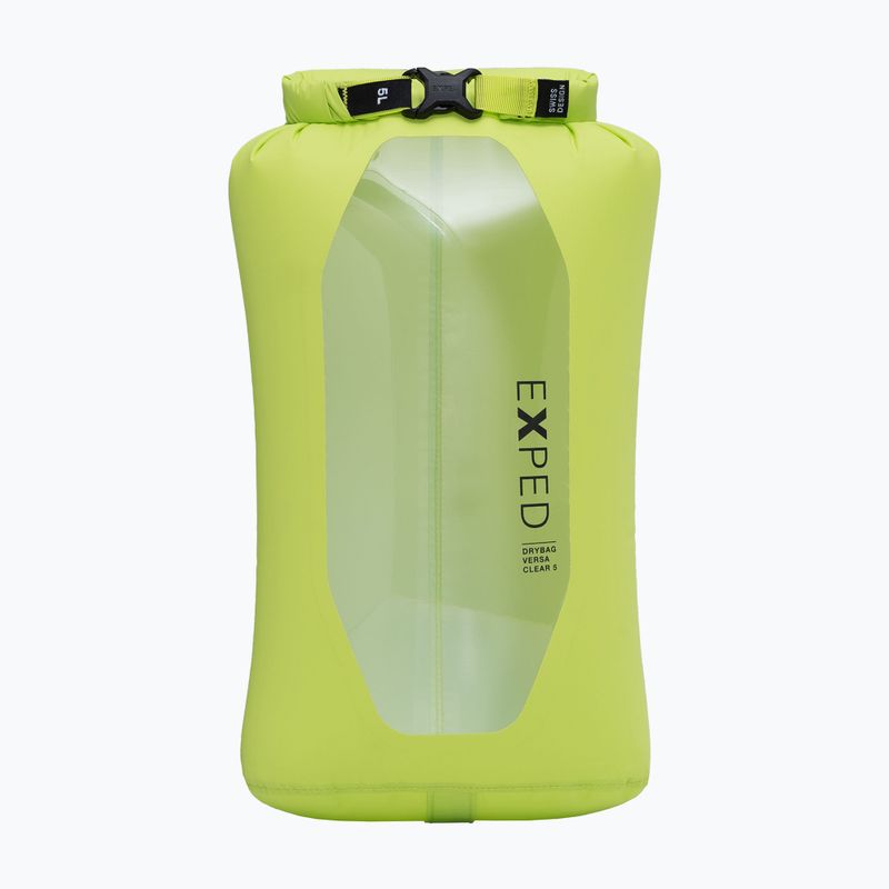 Exped Drybag Versa Clear 5 л лайм водоустойчива чанта