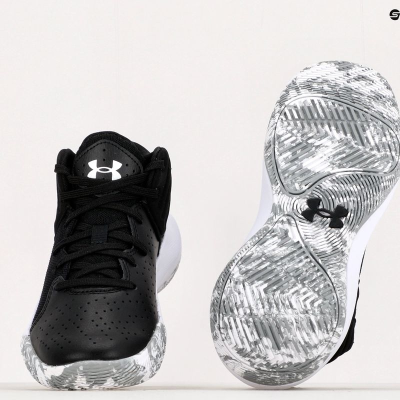 Детски баскетболни обувки Under Armour GS Jet '21 001 черен-бял UAR-3024794001-001-4.5 10