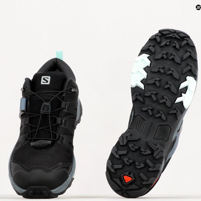 Дамски ботуши за трекинг Salomon X Ultra 4 GTX сиво-черен L41289600 12