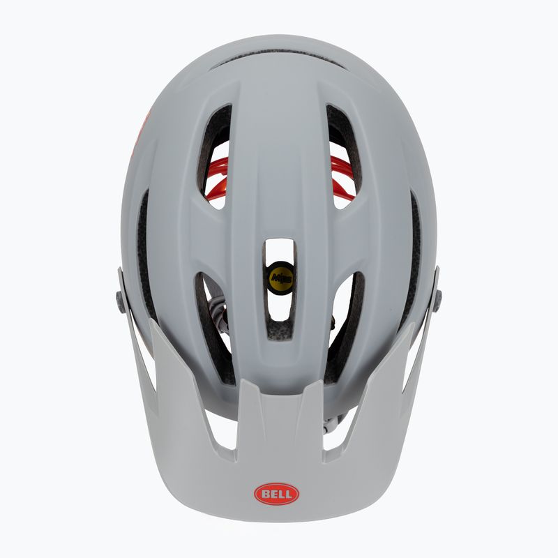 Велосипедна каска Bell 4Forty Integrated MIPS matte gloss gray/crimson 6