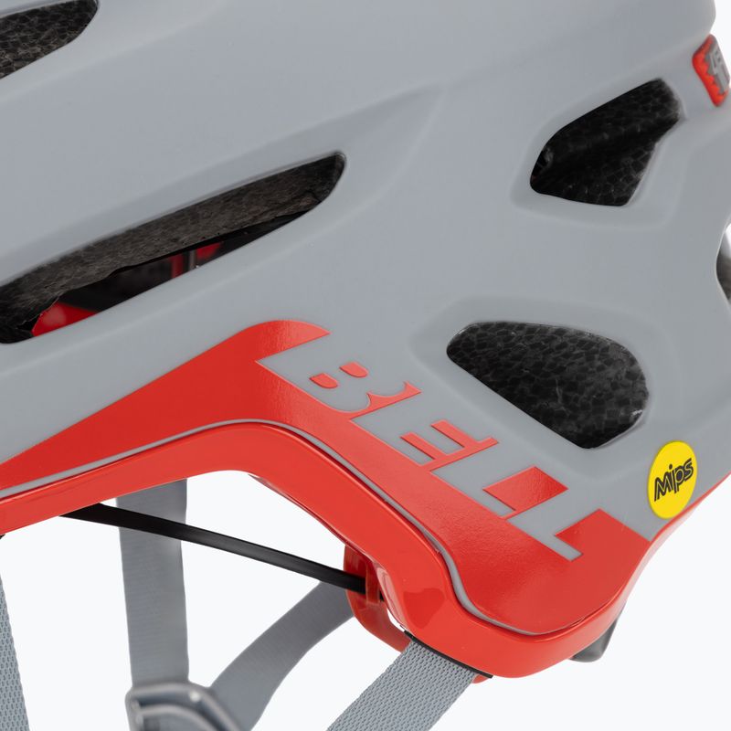 Велосипедна каска Bell 4Forty Integrated MIPS matte gloss gray/crimson 7