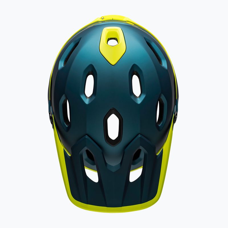 Велосипедна каска Bell FF Super DH MIPS Spherical matte gloss blue/hiviz 5