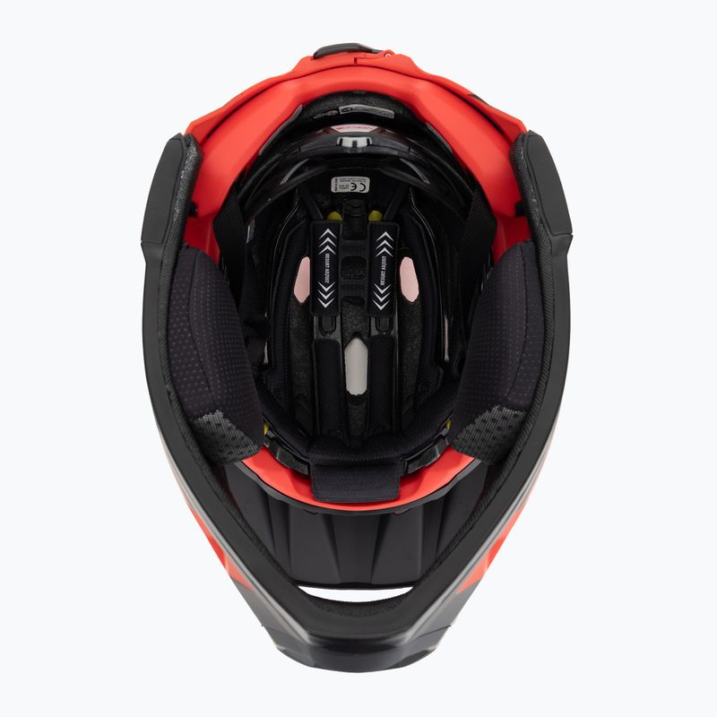 Велосипедна каска Bell FF Super DH MIPS Spherical fasthouse matte gloss red/black 5