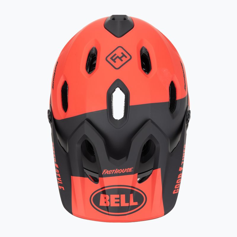 Велосипедна каска Bell FF Super DH MIPS Spherical fasthouse matte gloss red/black 6