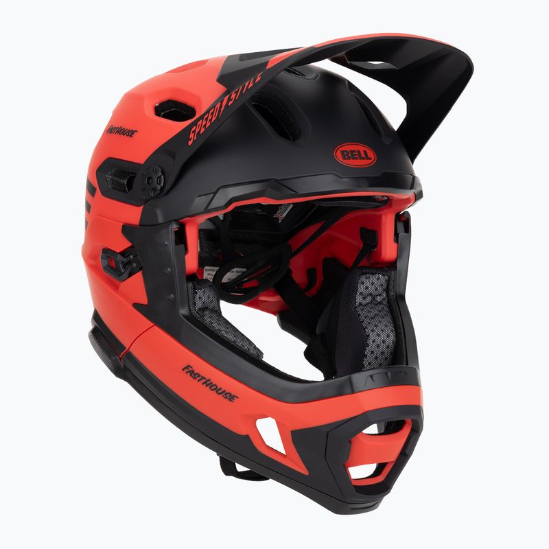 Велосипедна каска Bell FF Super DH MIPS Spherical fasthouse matte gloss red/black 8