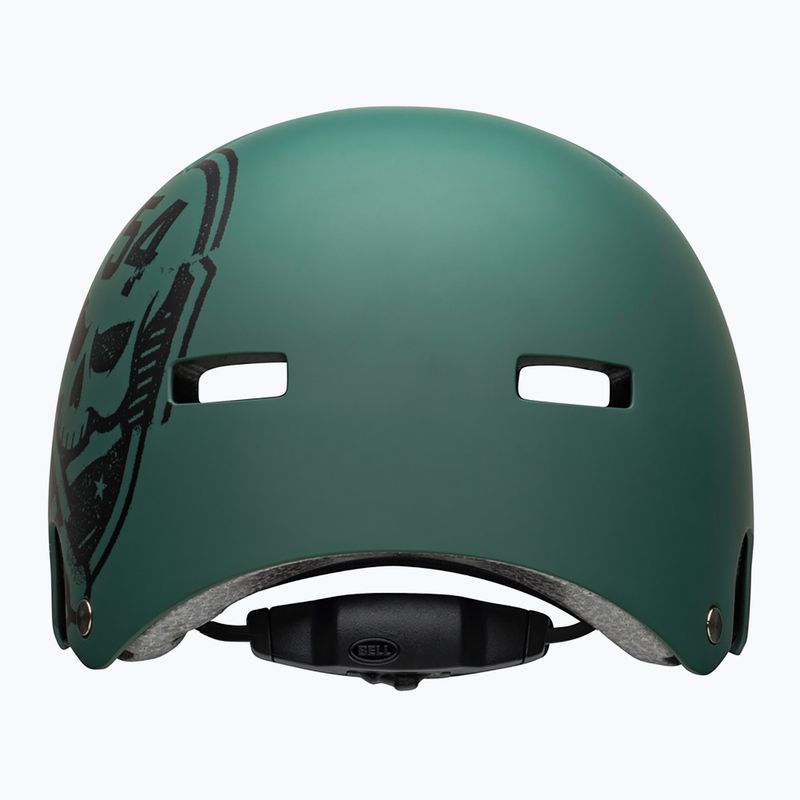 Велосипедна каска Bell Local green black/skull 3
