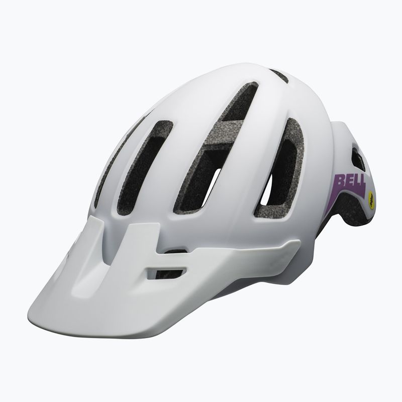 Велосипедна каска Bell Nomad Integrated MIPS matte white/purple