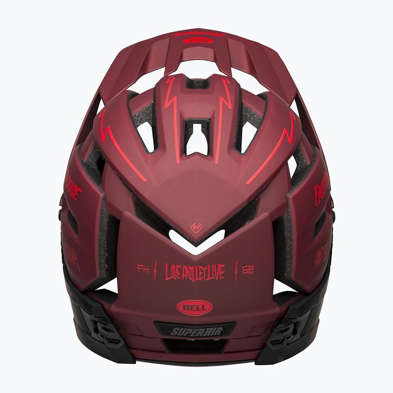 Велосипедна каска Bell FF Super Air R MIPS Spherical 2023 matte red black/fasthouse 4