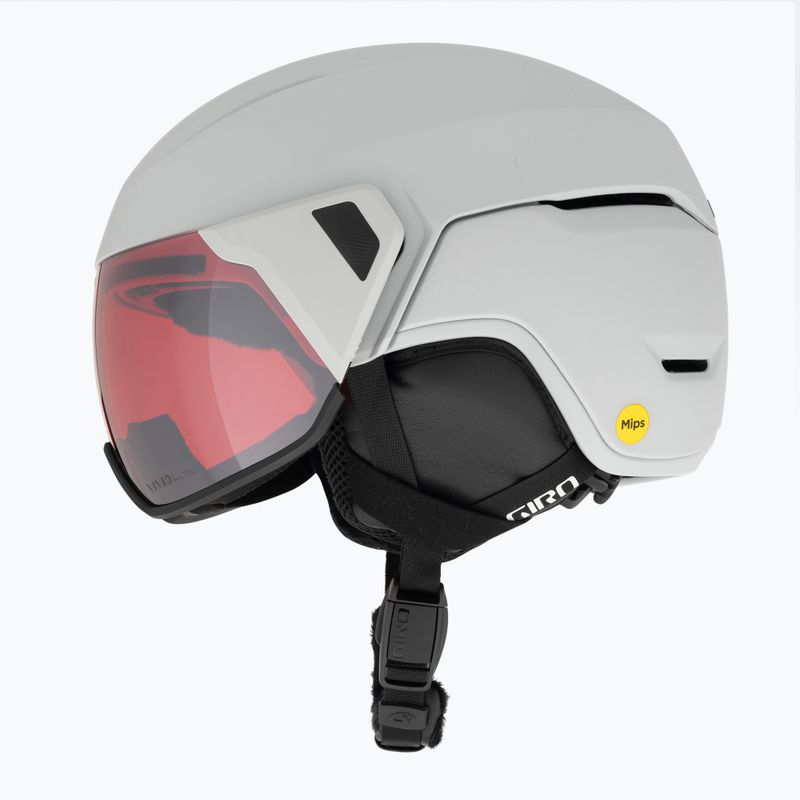 Ски каска Giro Orbit Spherical matte light grey/vivid ember 5