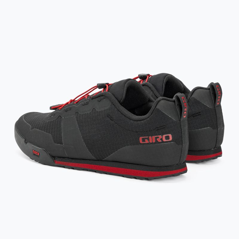 Мъжки обувки за колоездене Giro Tracker Fastlace black/bright red platform 4