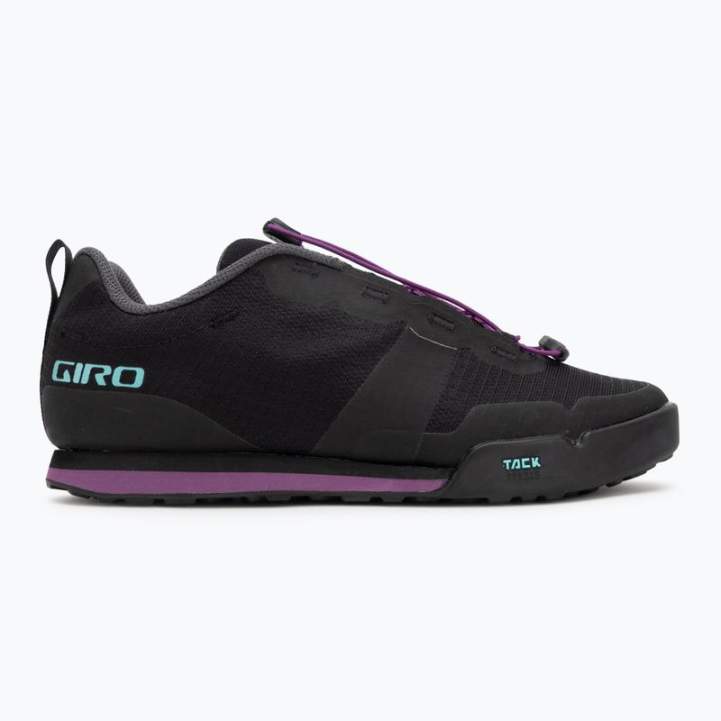 Дамски обувки за колоездене на платформа Giro Tracker Fastlace black/throwback purple 2