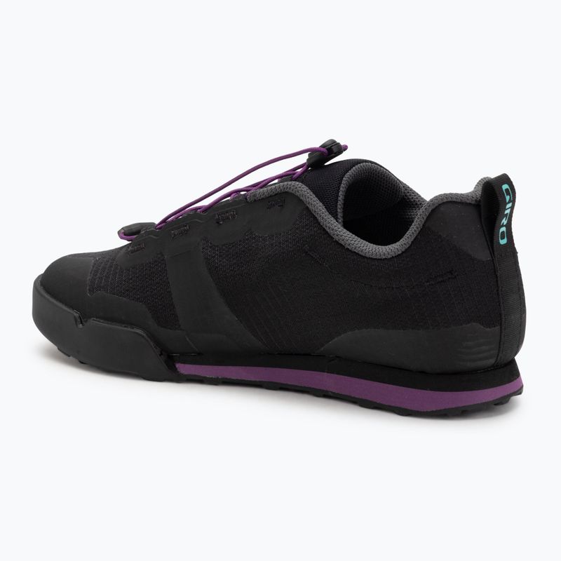 Дамски обувки за колоездене на платформа Giro Tracker Fastlace black/throwback purple 3