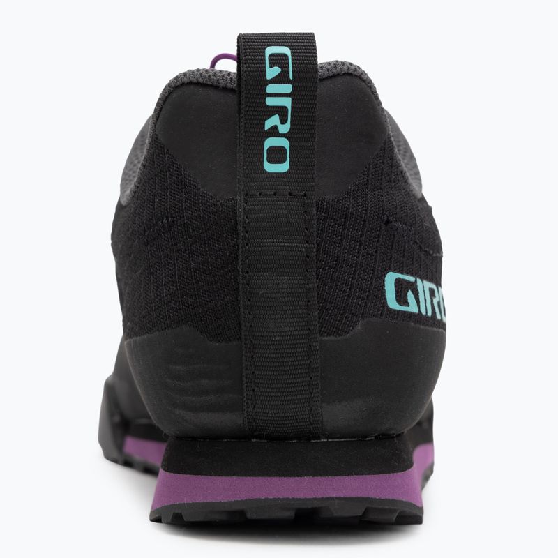 Дамски обувки за колоездене на платформа Giro Tracker Fastlace black/throwback purple 6
