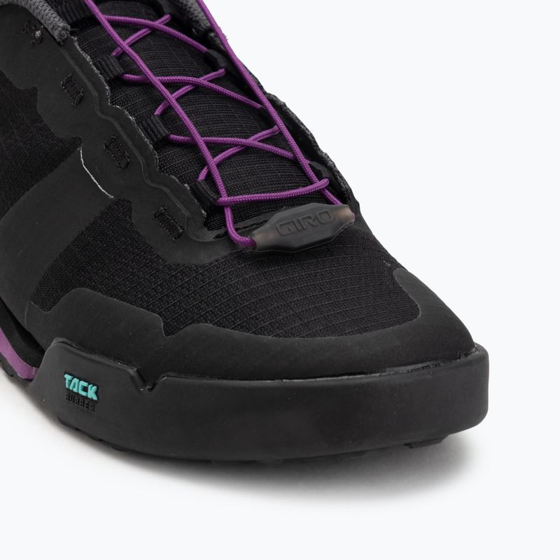 Дамски обувки за колоездене на платформа Giro Tracker Fastlace black/throwback purple 7