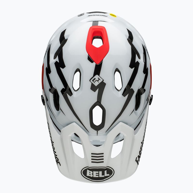 Велосипедна каска Bell FF Super DH MIPS Spherical fasthouse matte gloss black/white 6