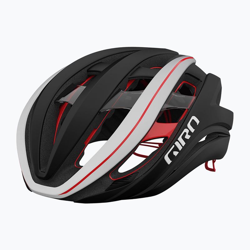 Велосипедна каска Giro Aether Spherical MIPS matte black/white/red