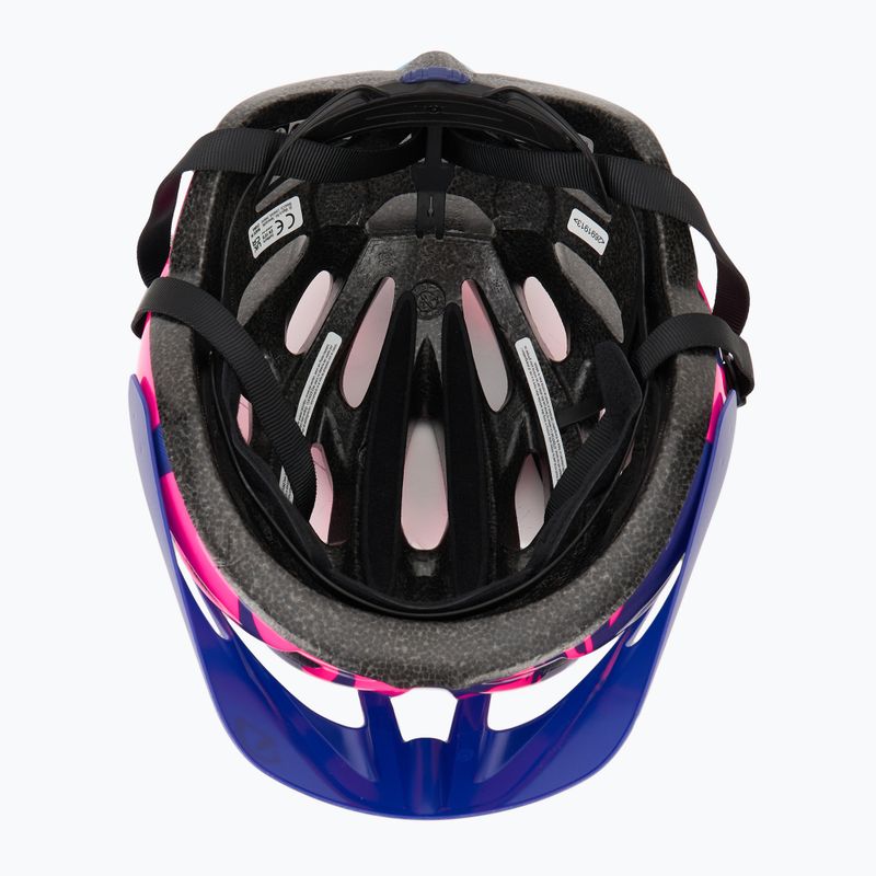 Детска велосипедна каска Giro Raze berry blue flowers 5