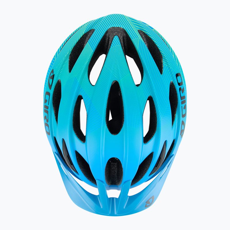 Детска велосипедна каска Giro Raze matte blue/lime 6