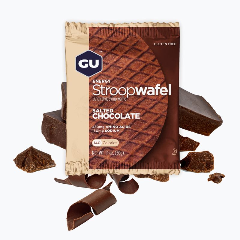Закуска GU Energy Stroopwaffle 32 g salted chocolate gluten free 2